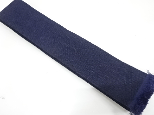 JAPANESE KIMONO / MENS KAKU OBI / SILK / TSUMUGI